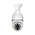 Wireless wifi bulb security camera with 1080p night vision for indoor and outdoor monitoring