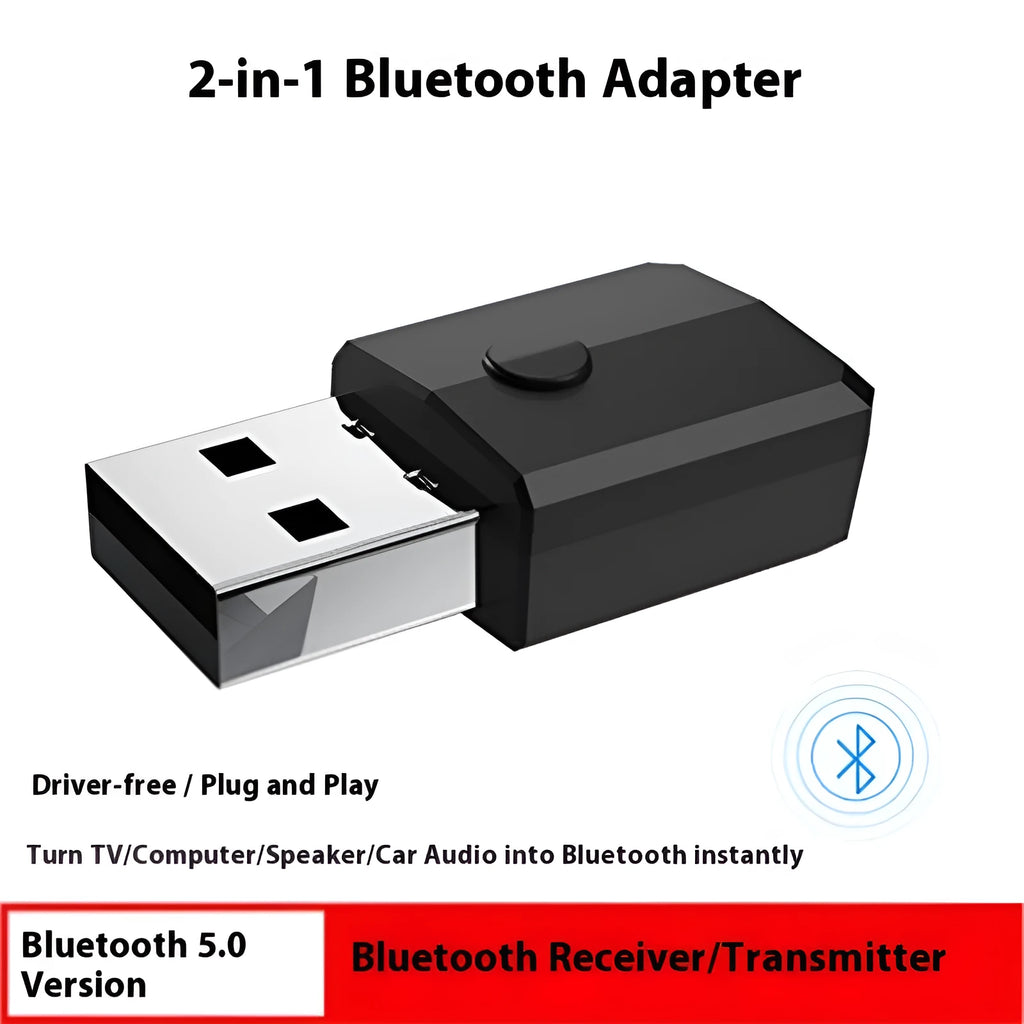 Bluetooth transmitter receiver adapter USB model ZF-169S with Bluetooth 5.0