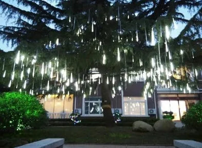 LED meteor shower light 30-100 cm IP65 waterproof with EU power supply and multi-colour options