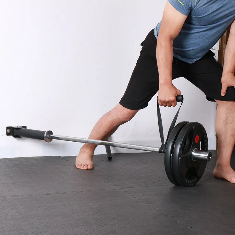Wall-mounted steel rack with 25 tubes for storing barbells or rods.
