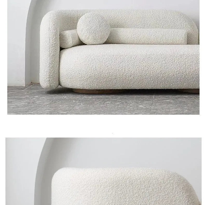U-shaped hotel reception sofa combination in flannel fabric, 170cm or 210cm long, 85cm wide, 73cm high