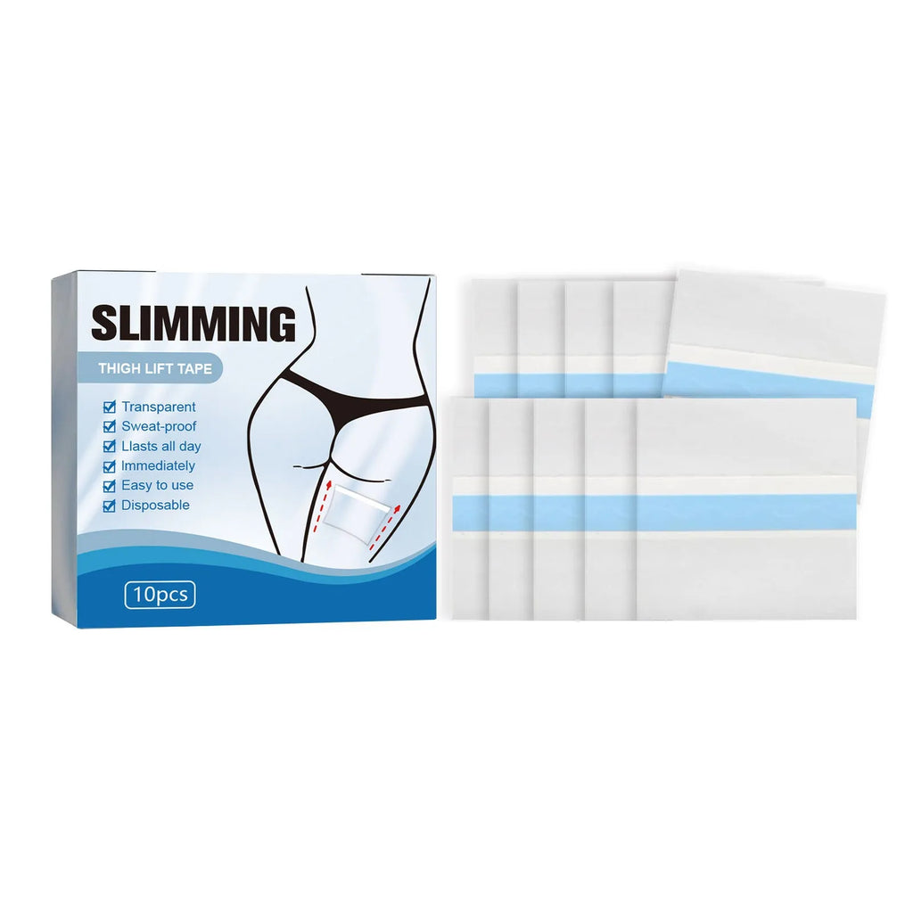 Box of 10 square body shaping patches for slimming and contouring.