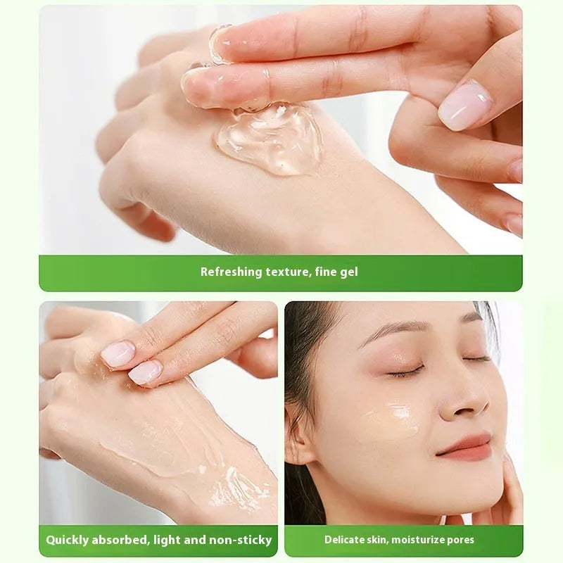Single tube of aloe vera emulsion gel 300g for face and body moisturising