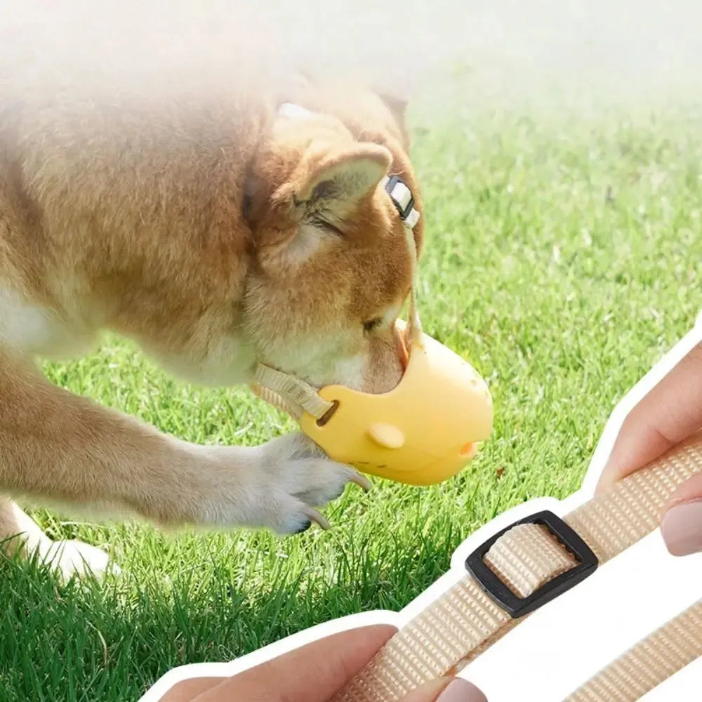Portable dog muzzle breathable neoprene anti-biting adjustable for small medium dogs blue green yellow sizes L M XL XXL