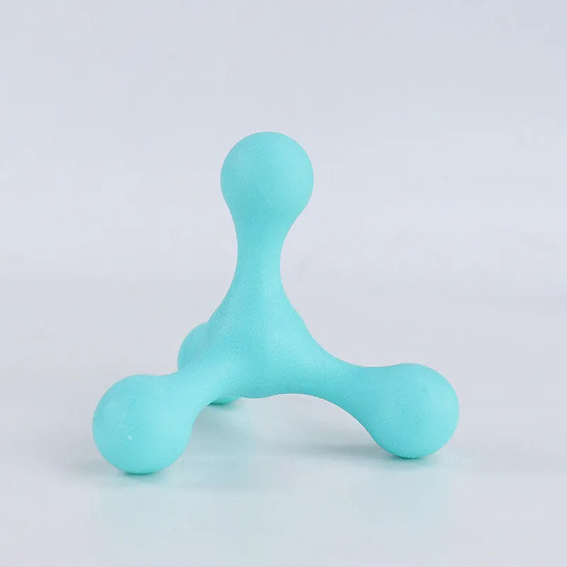 TPR molar dog toy for dogs and cats, 10x10cm, in blue, pink, red, or yellow