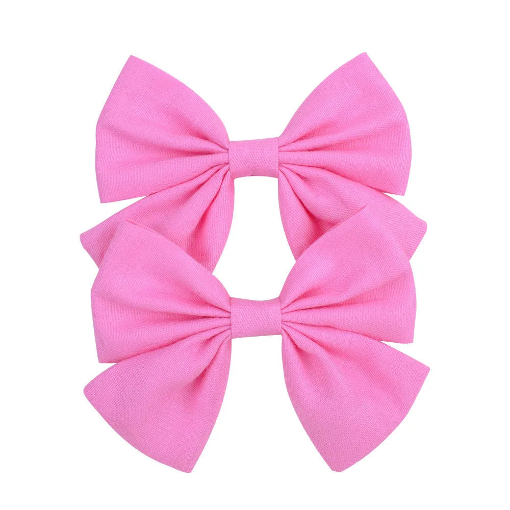 Handmade duckbill hair clip bowknot design children European American style individually packed