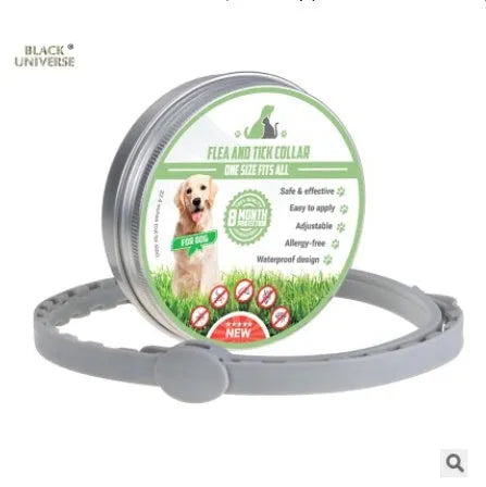 Dog mosquito repellent collar, waterproof plastic, grey and green, 38cm 62cm 63cm sizes