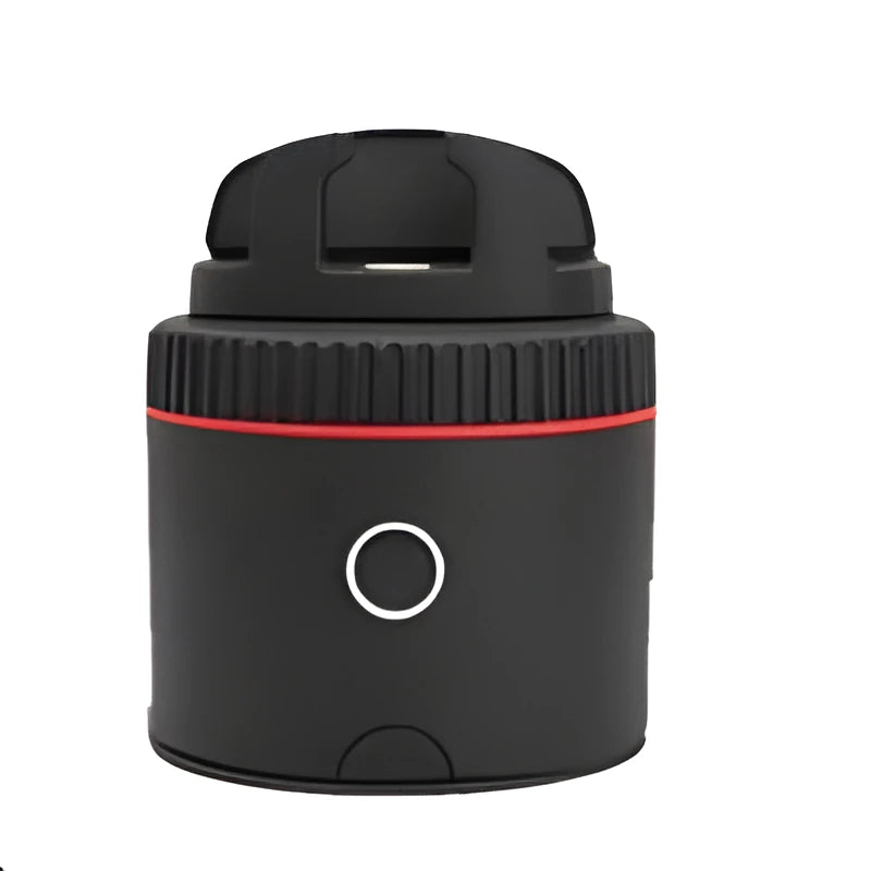 Matte black PIVO facial tracking smartphone mount with 360-degree rotation capability