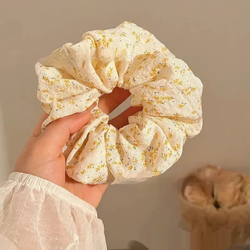 Women's cloth hair ring Korean style high elasticity headband with line design