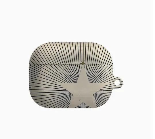 Line art hard film shell earphone cover for AirPods 1 2 Pro Pro2 3rd 4th generation