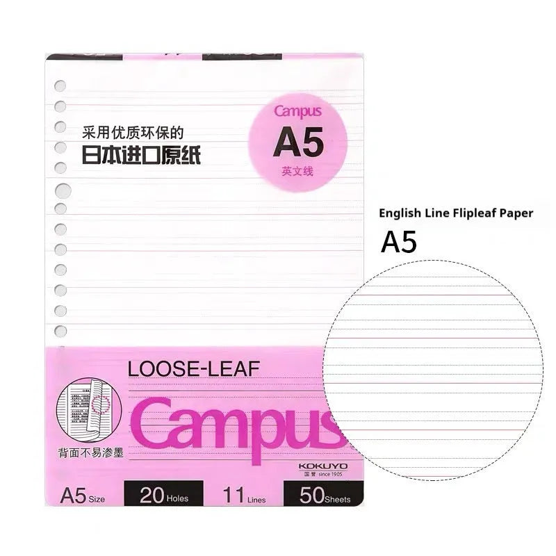 Refillable spiral notebook in A5 and B5 sizes with colourful PP cover options