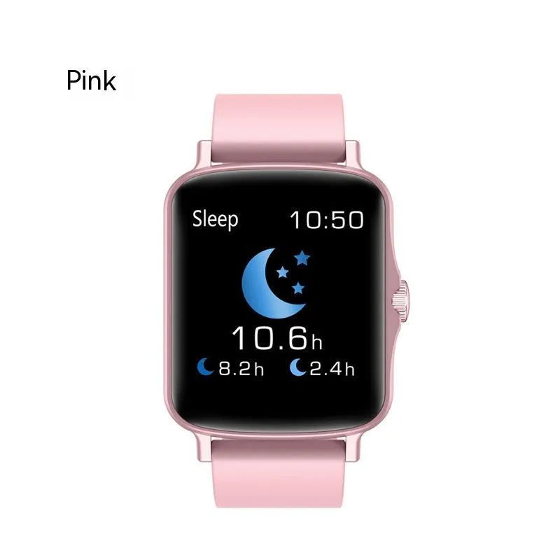 Magnetic waterproof health sports bracelet with 1.44 inch IPS screen, heart rate and blood pressure monitoring, black blue pink