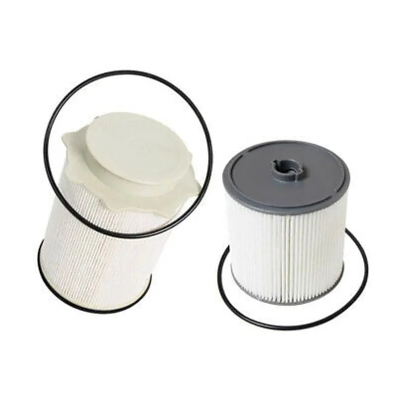 White diesel fuel filter and oil-water separator kit for RAM 1500 to 5500 series trucks