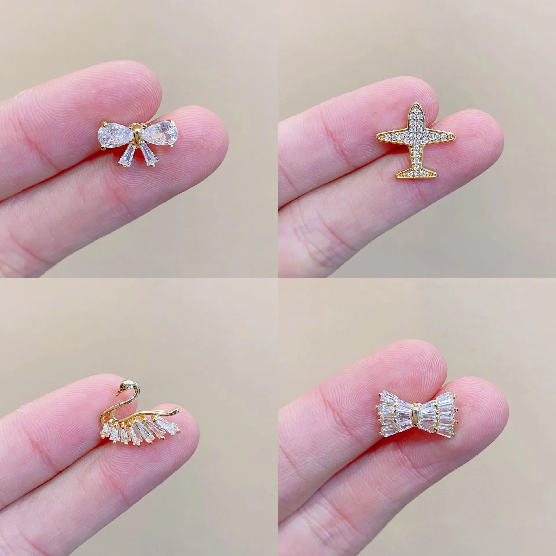 Japanese-inspired women's brooch with geometric design and fixed pin in copper electroplated finish
