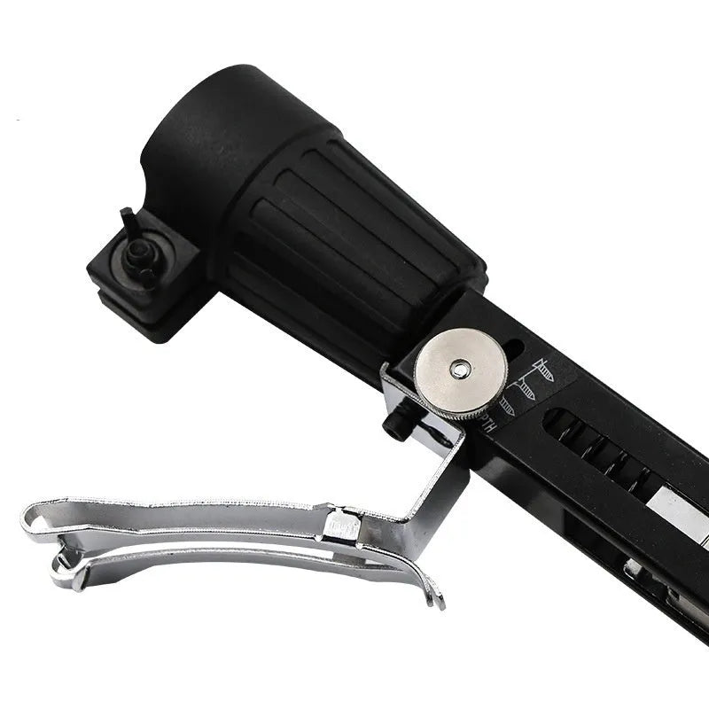 Metal chain screw gun head attachment for electric screwdrivers with cross head bit and storage rack