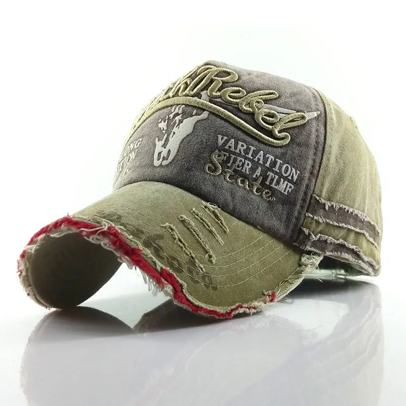Denim Baseball Cap for Men and Women Retro Wide Brim Dome Hat Adjustable Size Four Seasons Travel Street Style Black Army Green Red Khaki Blue Champagne