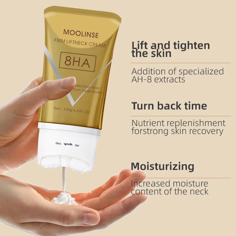 120ml tube of neck lifting and firming cream for massage application.