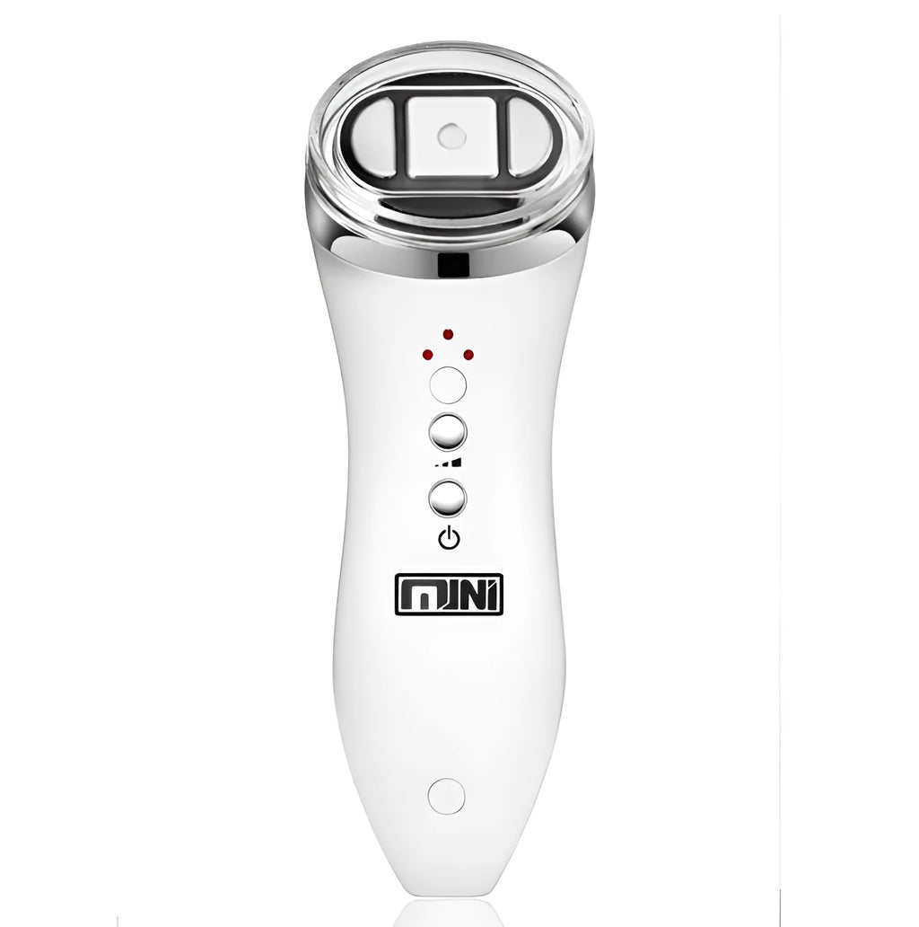 White ABS ultrasonic knife skin rejuvenation beauty instrument with gel, plug-in facial firming device, 35W