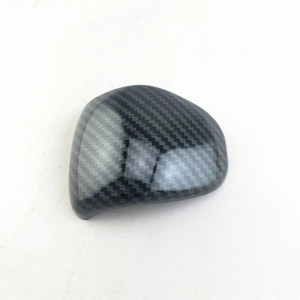 Black carbon fibre pattern gear shift cover for car interior customisation