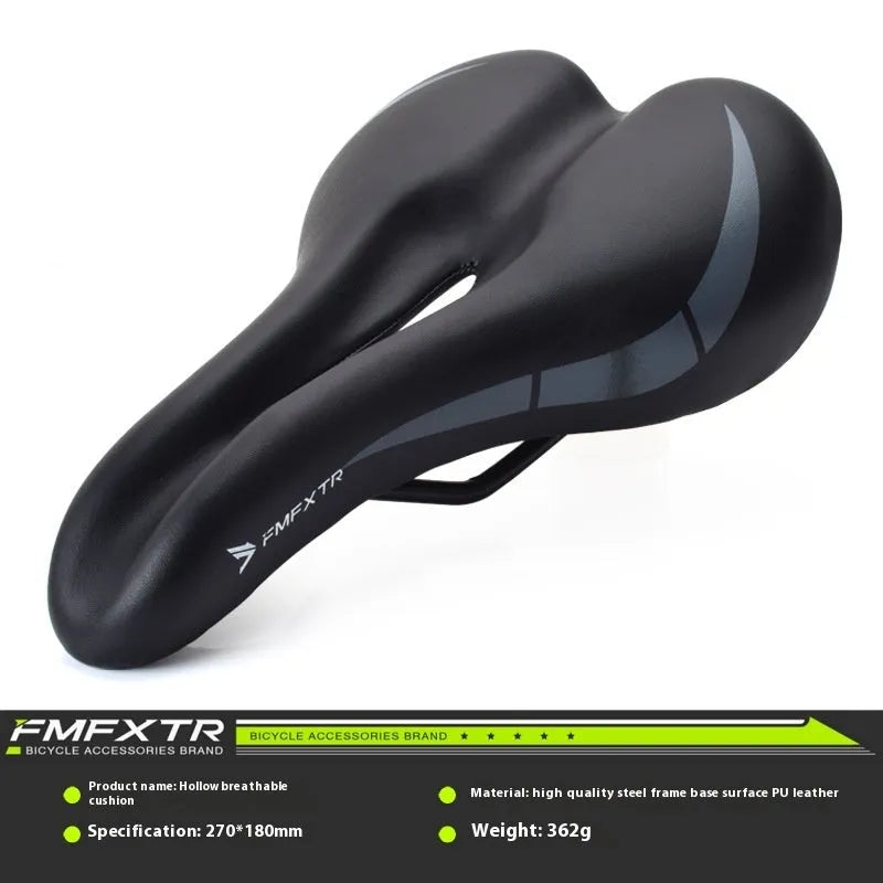 Bicycle seat cushion with hollow design in colour 3147 showing dimensions 270mm x 180mm