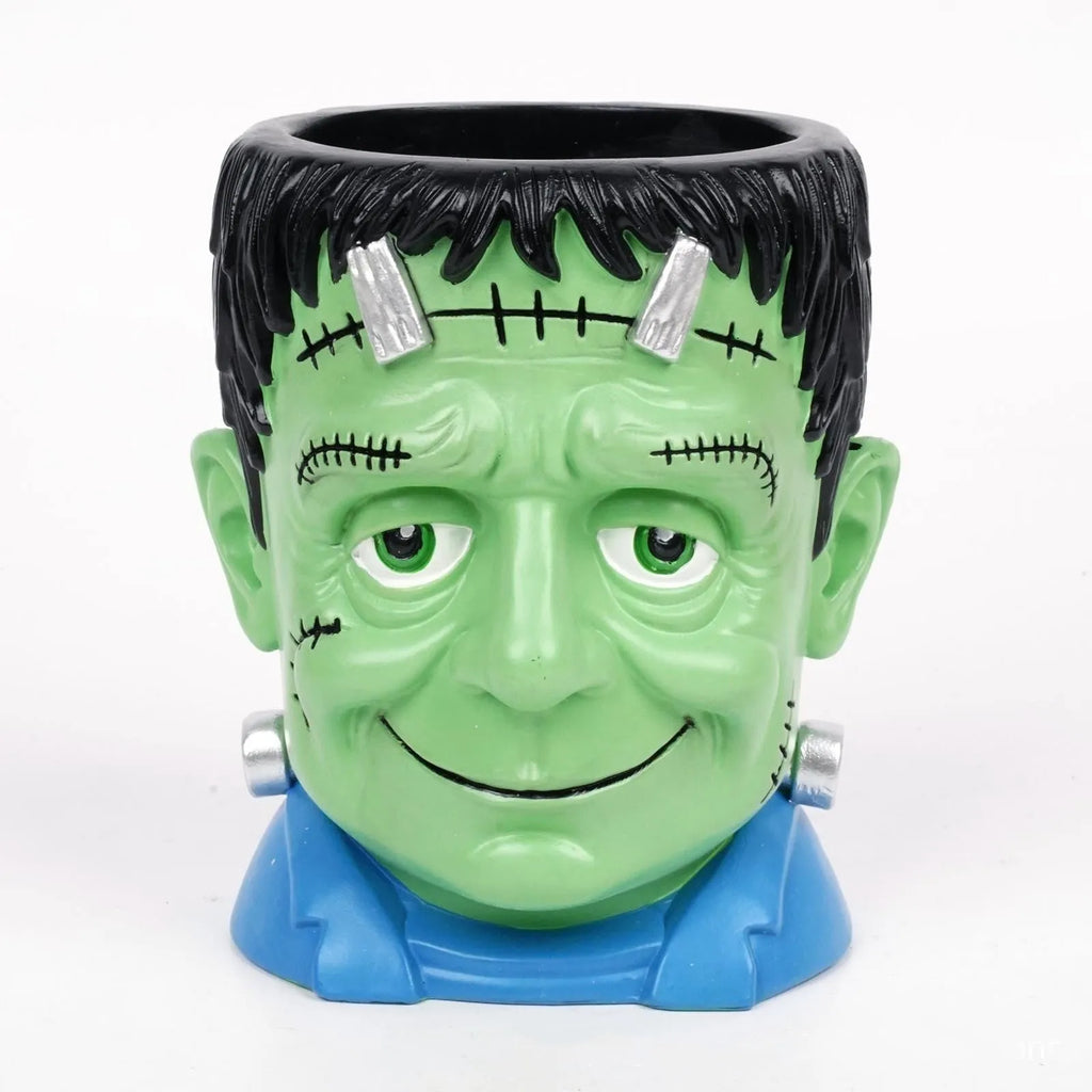Hand-painted synthetic resin Halloween flower pot decoration in cartoon style