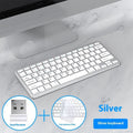 Ultra-thin wireless keyboard and mouse set in black with rechargeable battery