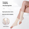 Warm knitted ankle support sleeve for adults in black, grey or skin colour, one pair, for basketball and running