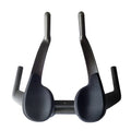 Matte black carbon fibre TT handlebar for time trial and triathlon bikes on a road bicycle.