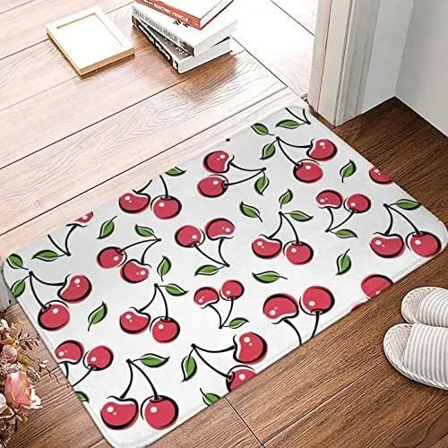 Personalised flannel floor mat in a square shape with a choice of coastal or animal prints.