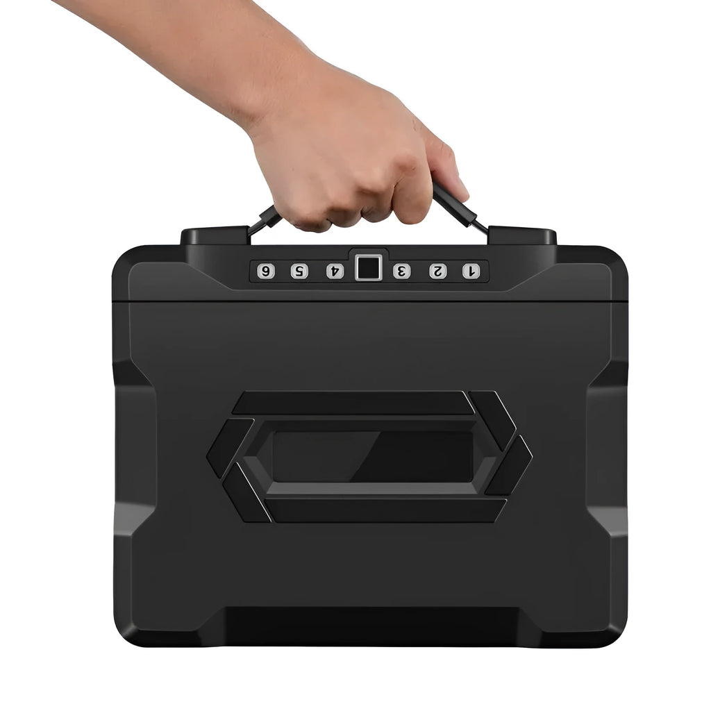 L12 Mechanical 6500G portable safe box with combination lock for cash and document security