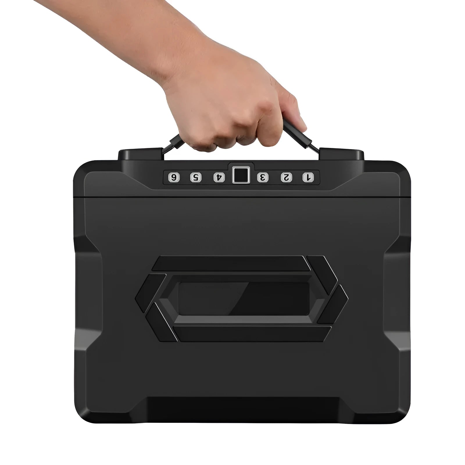 L12 Mechanical 6500G portable safe box with combination lock for cash and document security