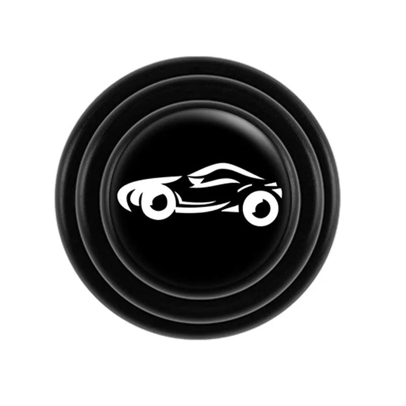 20mm thick silicone car door shock pads in black and luminous colours for vehicle protection