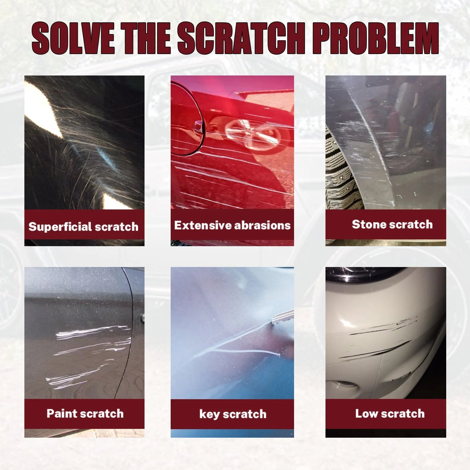 60ml car scratch repair wax kit for automotive paint maintenance and polishing