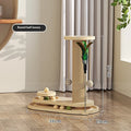 Solid wood cat scratching post with climbing frame and turntable design for indoor cats