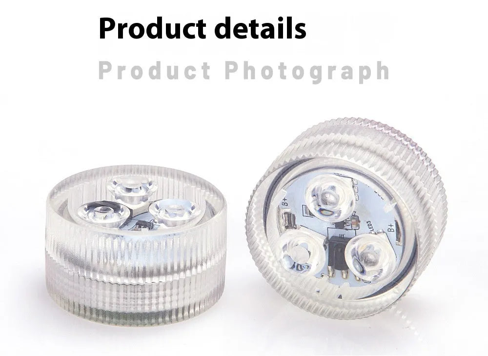 Waterproof remote control LED diving light for aquarium with plastic housing