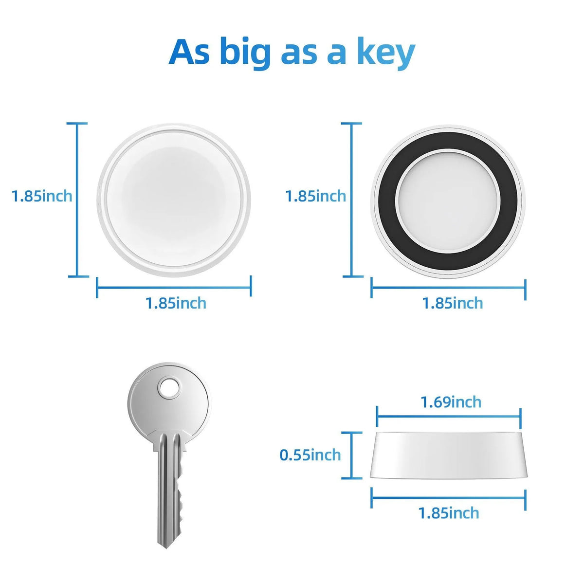 White PVC wireless charger base for Watch 6 and 5 Pro smartwatch charging dock.