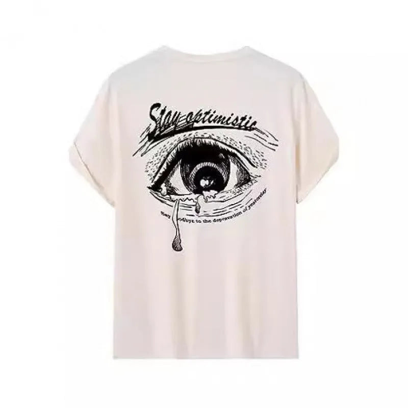 Men's printed short-sleeved sports T-shirt with digital pattern on polyester fabric