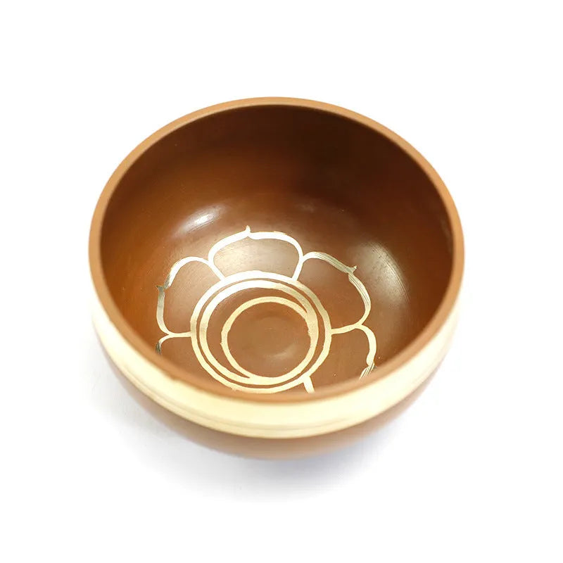 Handmade colourful 8cm singing bowl yoga meditation percussion instrument