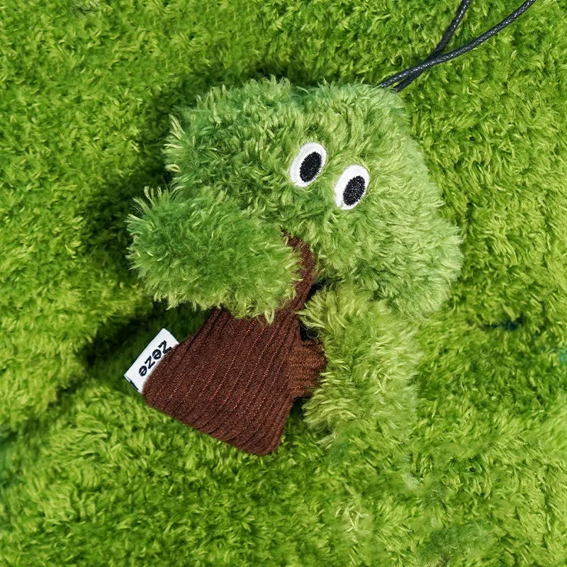 Pine tree cat mint toy bag pendant for self-play measuring 10x3x12cm