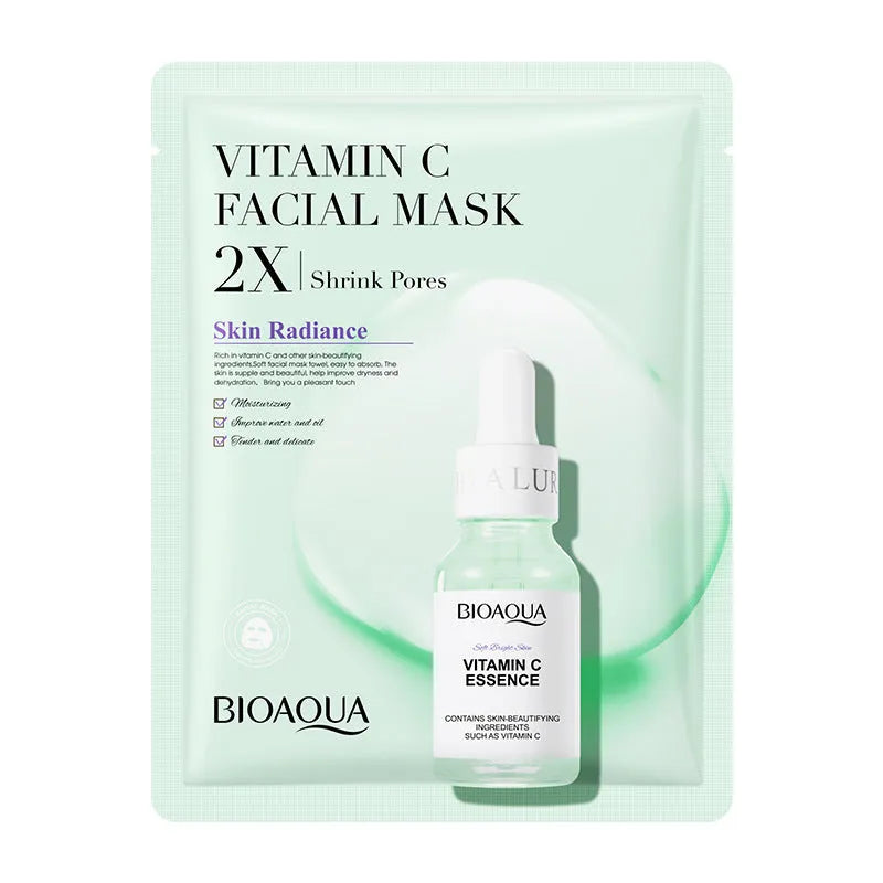 Collagen face mask sheet with hyaluronic acid gel formula in 30g pack