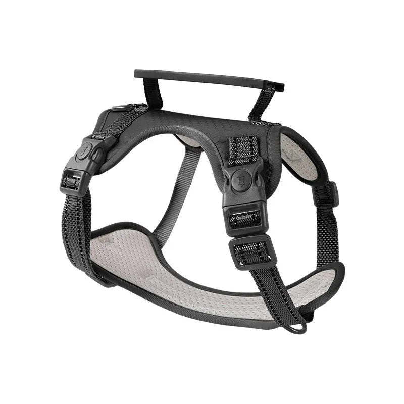Polyester dog chest harness traction rope in multiple colours and sizes for secure walking control