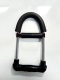 Spring steel hand gripper wrist strength device with 45LB resistance in black finish