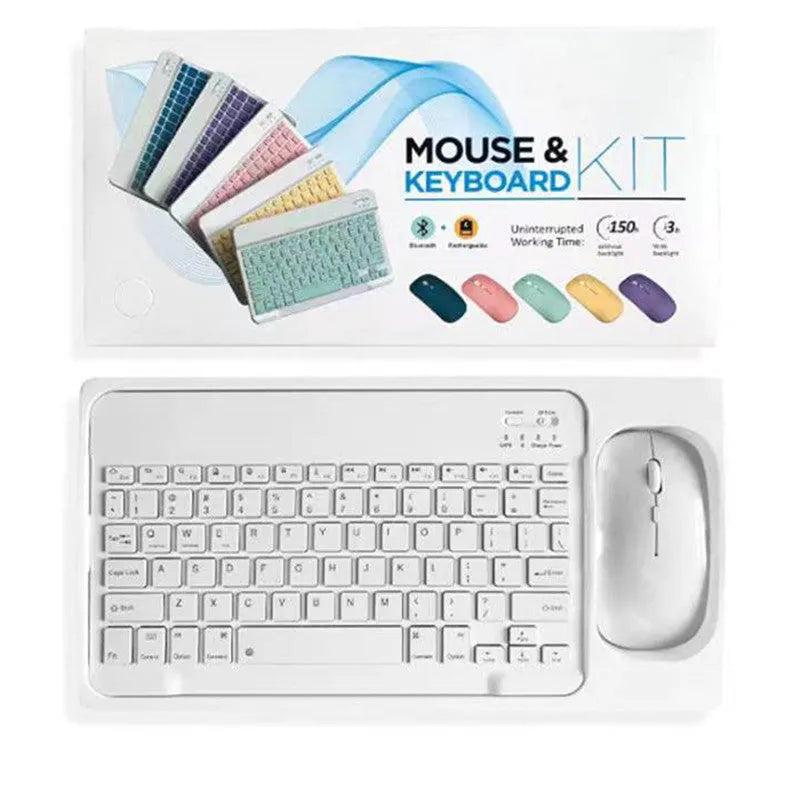 10-inch Bluetooth keyboard and mouse set in multiple colour options