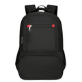 Insulated Oxford cloth picnic backpack in grey, showing main compartment and curved shoulder strap.