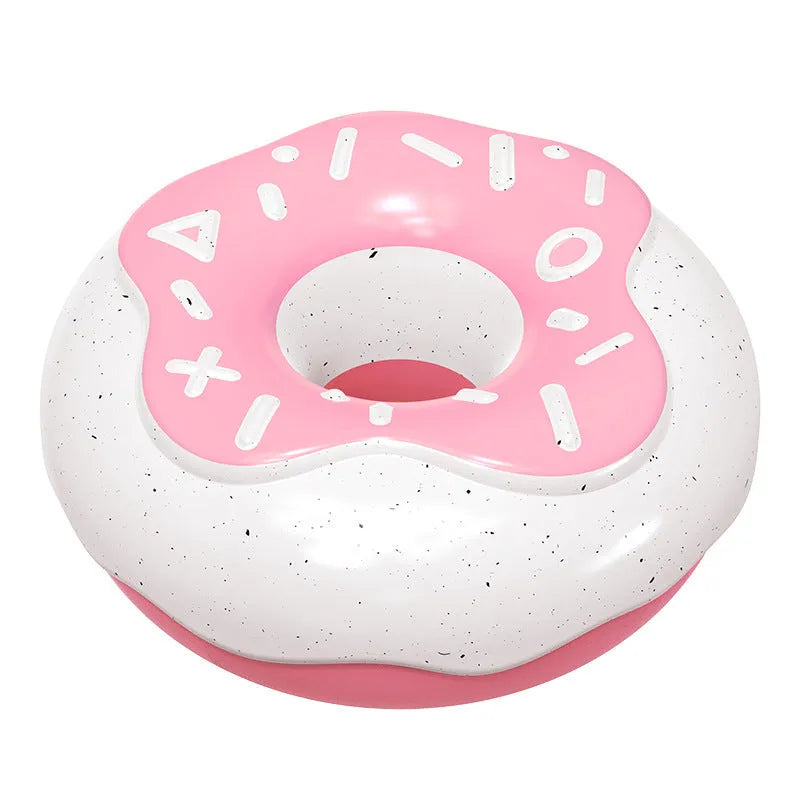TPR donut-shaped dog toy for molar cleaning with sound feature in three colour options