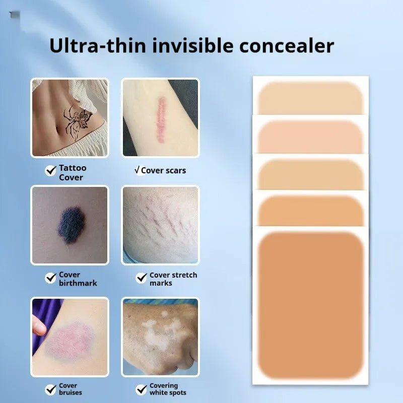 Tattoo cover patch concealer brush for birthmark coverage measuring 130 by 8.5 millimetres
