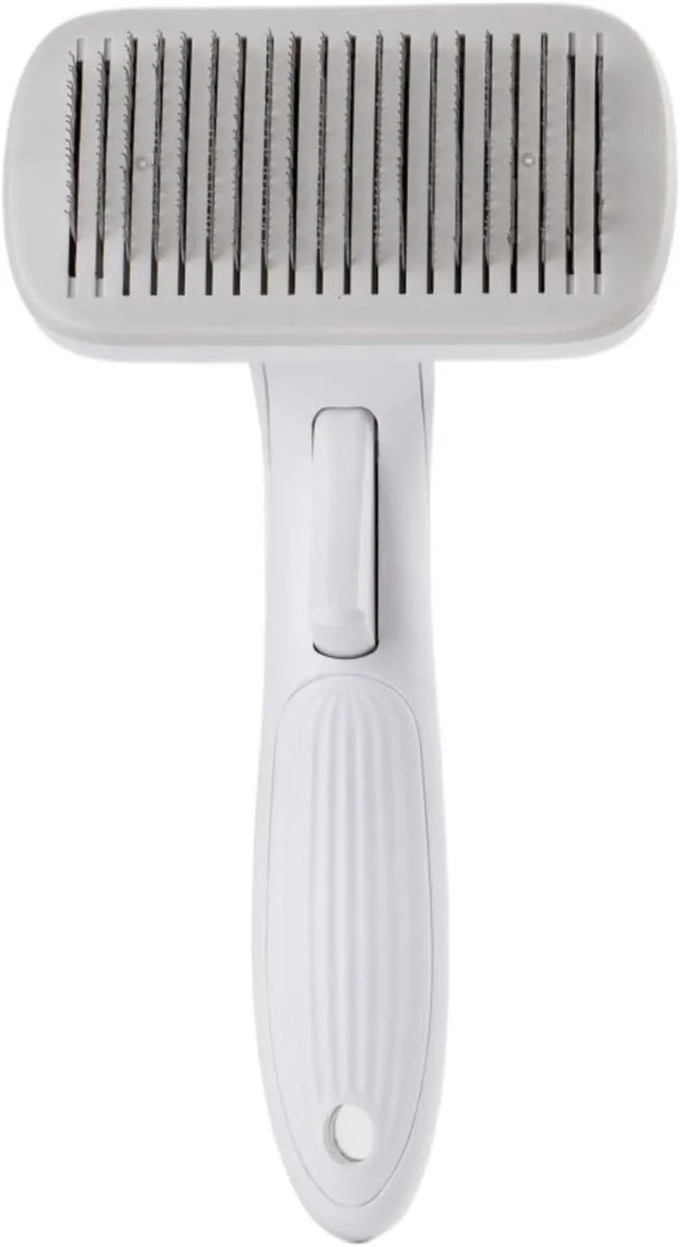 Automatic pet hair removal comb for dogs and cats with one-click button
