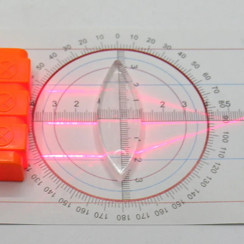 8-piece acrylic parallel lenses set for junior high school physics optical experiments model H424