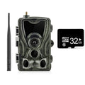 Camouflage outdoor surveillance camera with wide-angle lens for 20-metre range monitoring