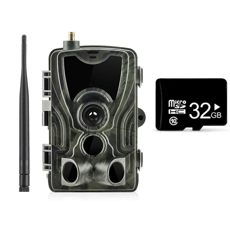 Camouflage outdoor surveillance camera with wide-angle lens for 20-metre range monitoring